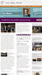 Mobile Screenshot of abelprize.no